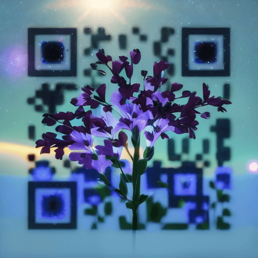 Flowers artistic QR code