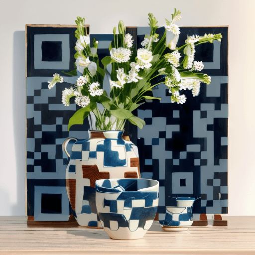 QR artístico de Flowers — diseño de Manualidades y Diseño