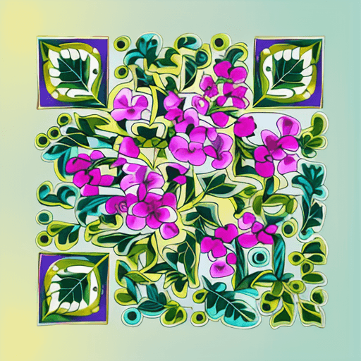 QR artístico de Flores