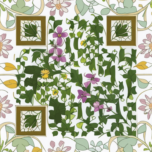 Plants artistic QR code — Flowers design
