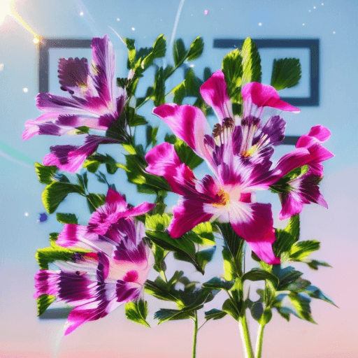Flowers artistic QR code
