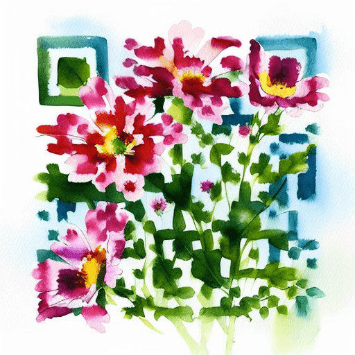 QR artístico de Flores