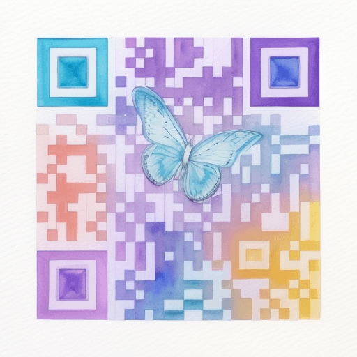 QR artístico de Butterfly — diseño de Animales