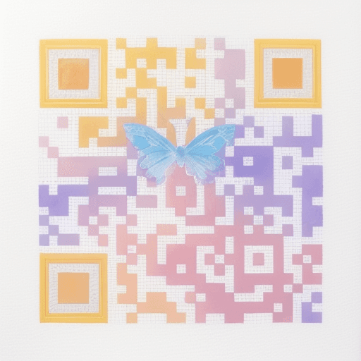 QR artístico de Butterfly — diseño de Animales