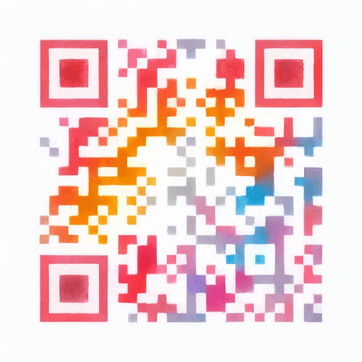 Colors artistic QR code — Abstract design