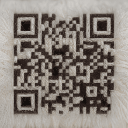 Wool artistic QR code — Crafts & Design design