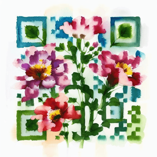 QR artístico de Flores