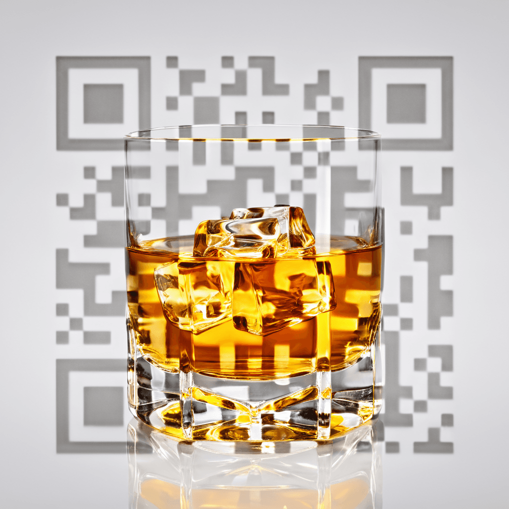 QR artístico de Glass — diseño de Comida y Bebidas