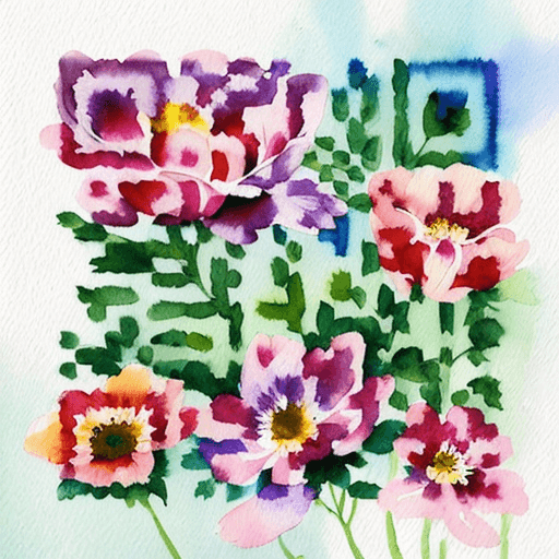 QR artístico de Flores