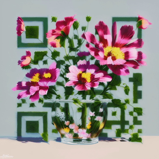 QR artístico de Flores