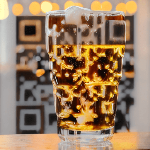 QR artístico de Trago — diseño de Comida y Bebidas