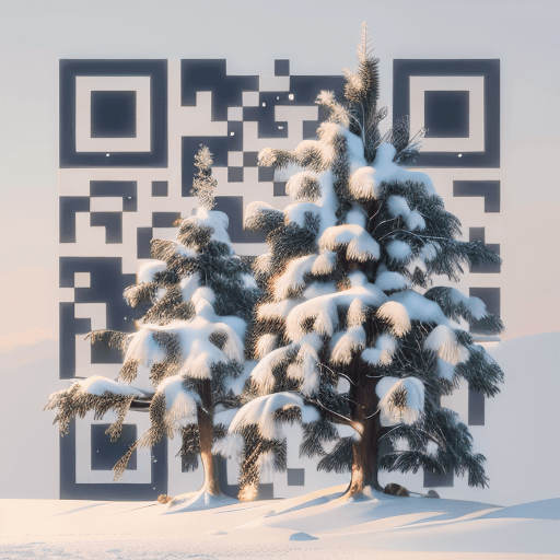 QR artístico de Snow — diseño de Naturaleza