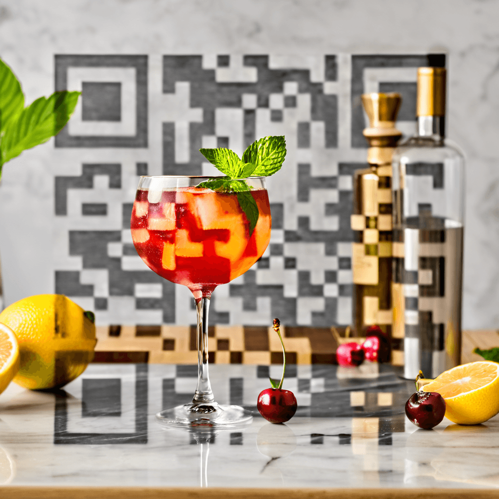 QR artístico de Campari — diseño de Comida y Bebidas