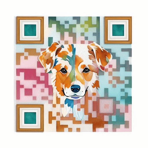 QR artístico de Dog — diseño de Animales
