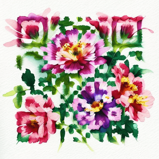 Flowers artistic QR code