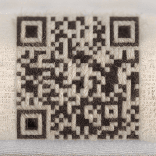 QR artístico de Wool — diseño de Manualidades y Diseño