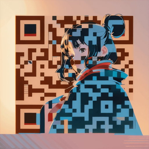 Ghibli artistic QR code — People & Characters design