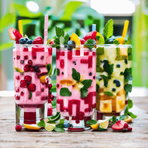 QR artístico de Milkshake — diseño de Comida y Bebidas