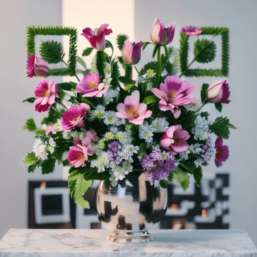 Flowers artistic QR code