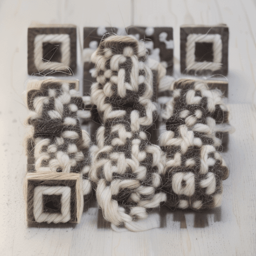 QR artístico de Wool — diseño de Manualidades y Diseño