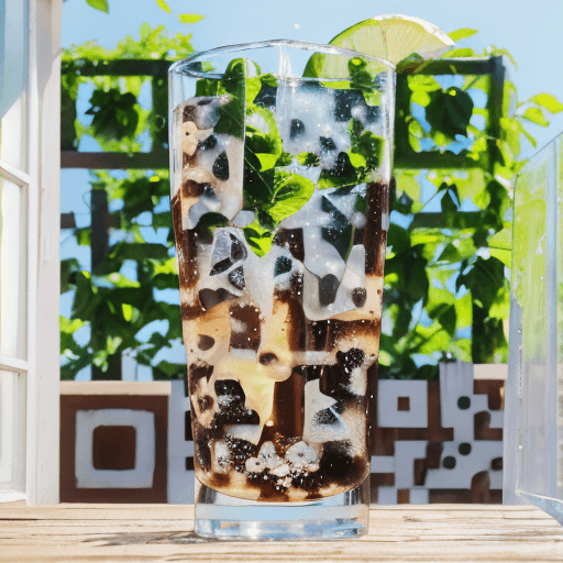 QR artístico de Trago — diseño de Comida y Bebidas