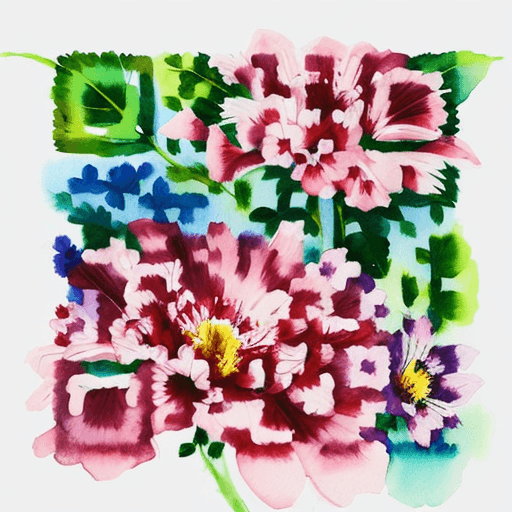 Flowers artistic QR code