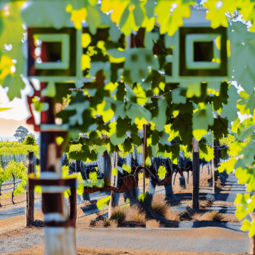 QR artístico de Vineyard — diseño de Naturaleza