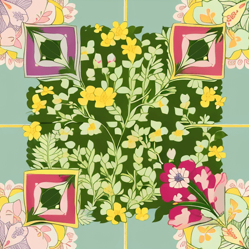 Flowers artistic QR code