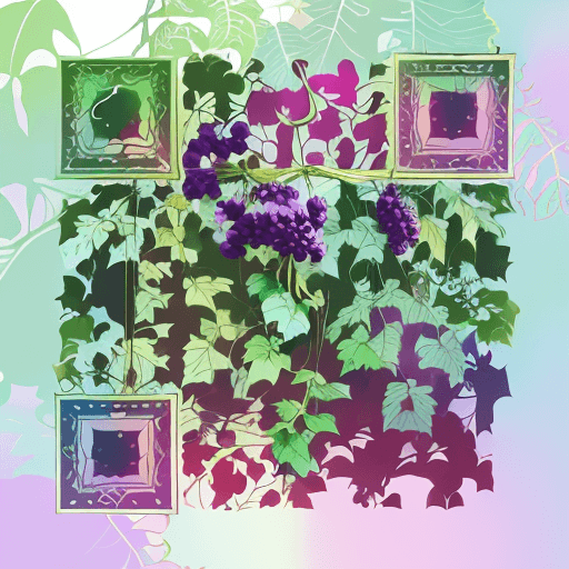 QR artístico de Grapes — diseño de Comida y Bebidas