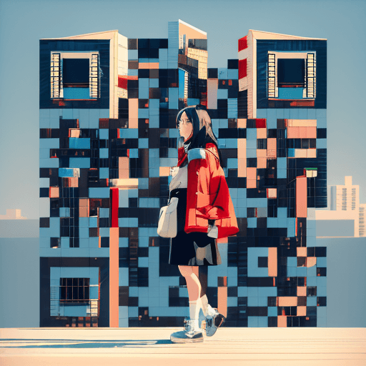 QR artístico de Ghibli — diseño de Personas y Personajes