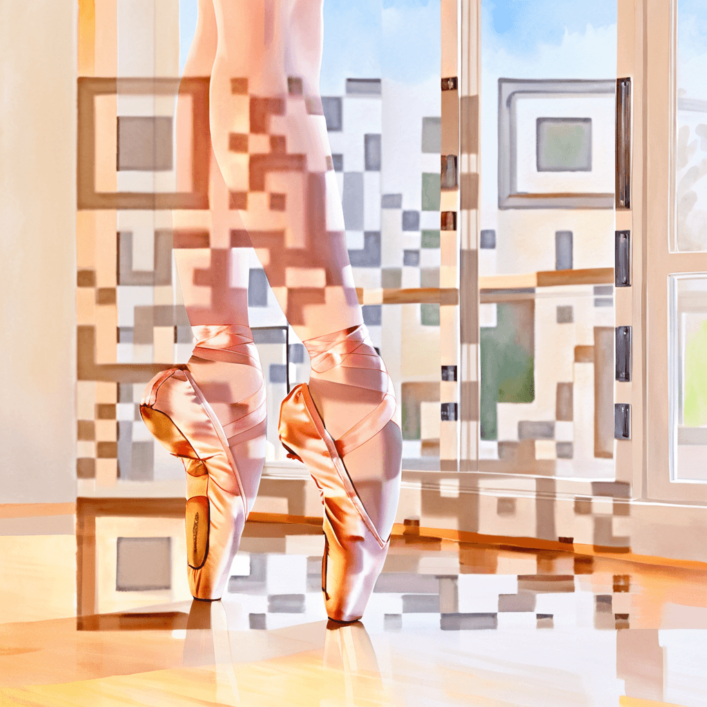 QR artístico de Dance — diseño de Deporte y Movimiento