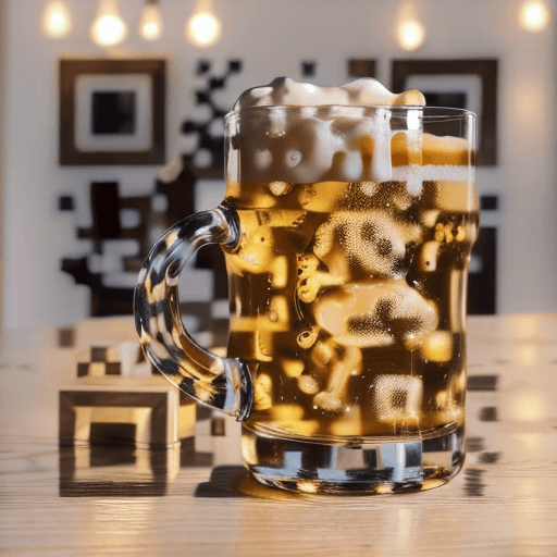 QR artístico de Beer — diseño de Comida y Bebidas