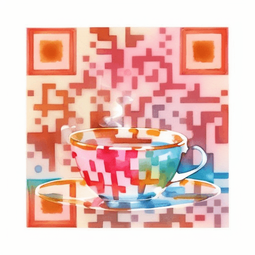 Coffee artistic QR code — Food & Drinks design