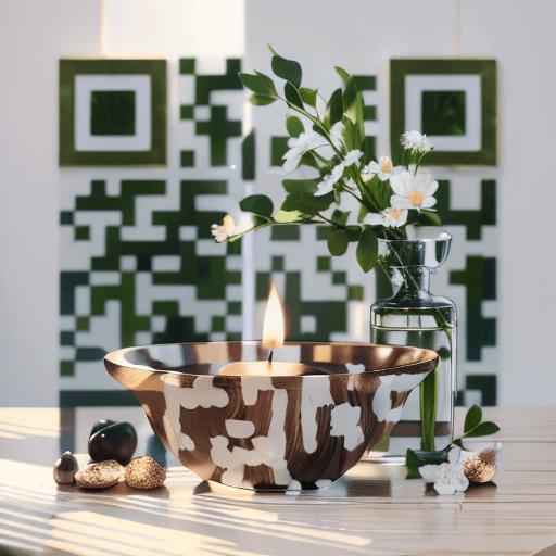 QR artístico de Spa — diseño de Flores