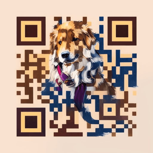 QR artístico de Dog — diseño de Animales