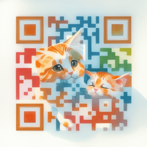 QR artístico de Cat — diseño de Animales