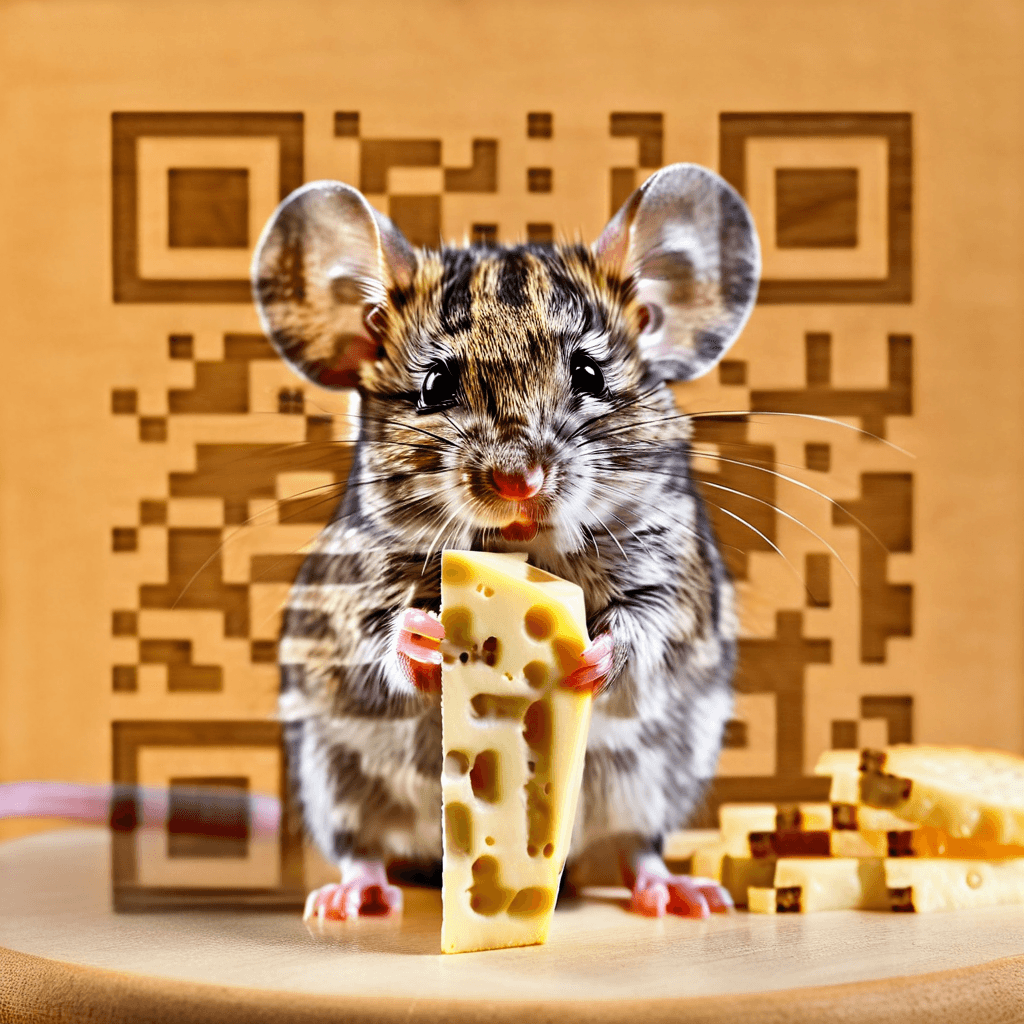 QR artístico de Mouse — diseño de Animales