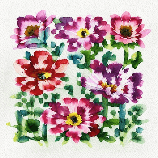 Flowers artistic QR code