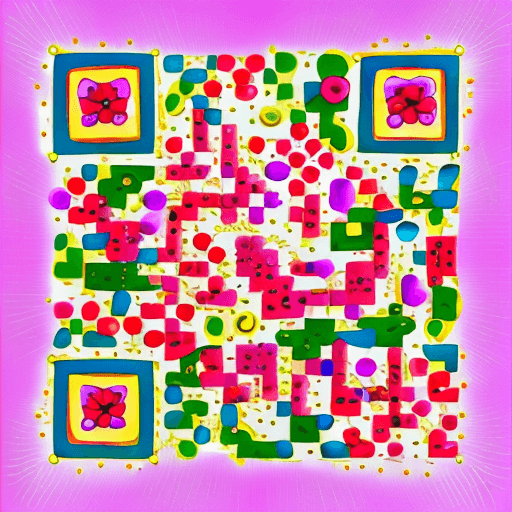 Colorido colorful artistic QR code — Abstract design