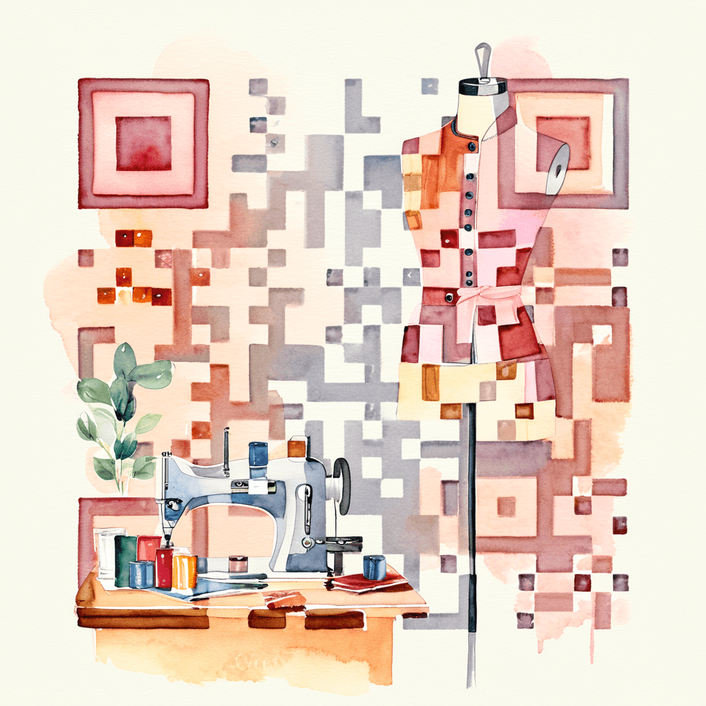 QR artístico de Sewing box — diseño de Manualidades y Diseño