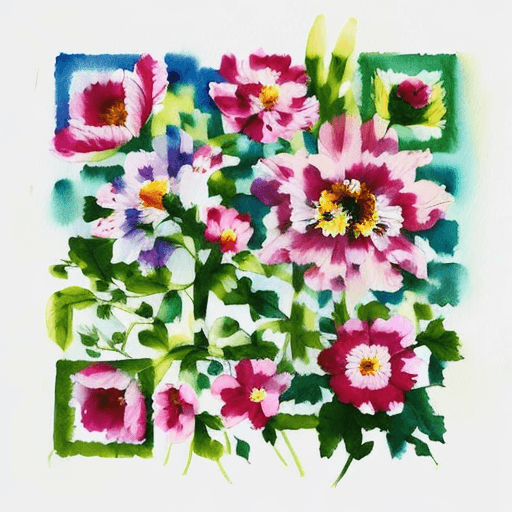 QR artístico de Flores
