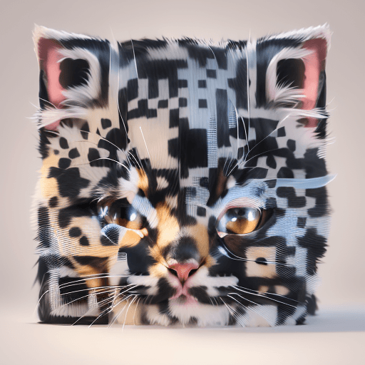 QR artístico de Cat — diseño de Animales