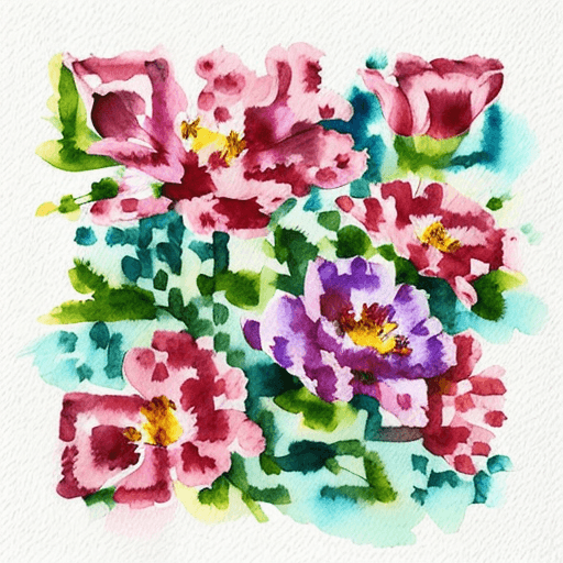 Flowers artistic QR code