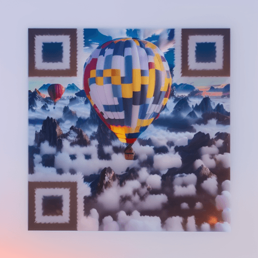 Balloon artistic QR code — Vehicles & Transport design