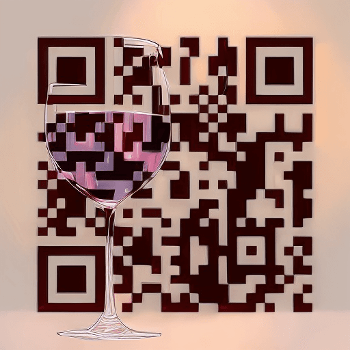 Wine artistic QR code — Food & Drinks design