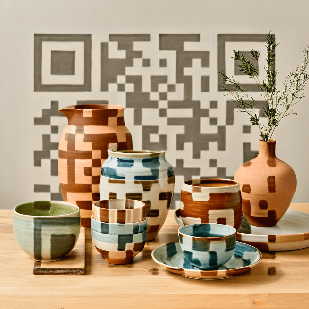 QR artístico de Pottery — diseño de Manualidades y Diseño