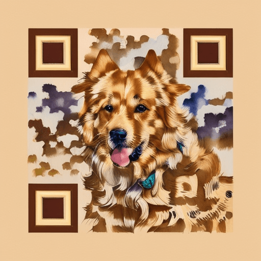 QR artístico de Dog — diseño de Animales