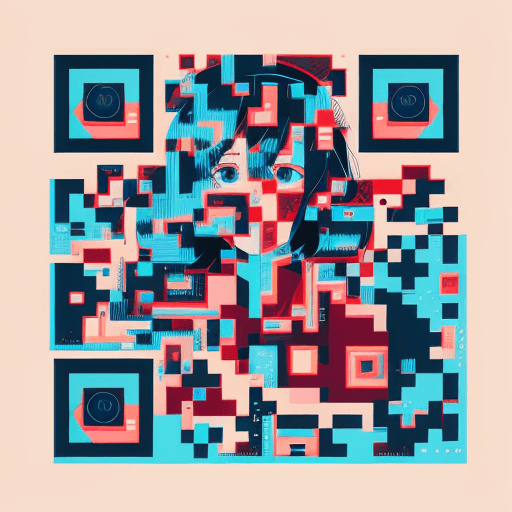 Ghibli artistic QR code — People & Characters design