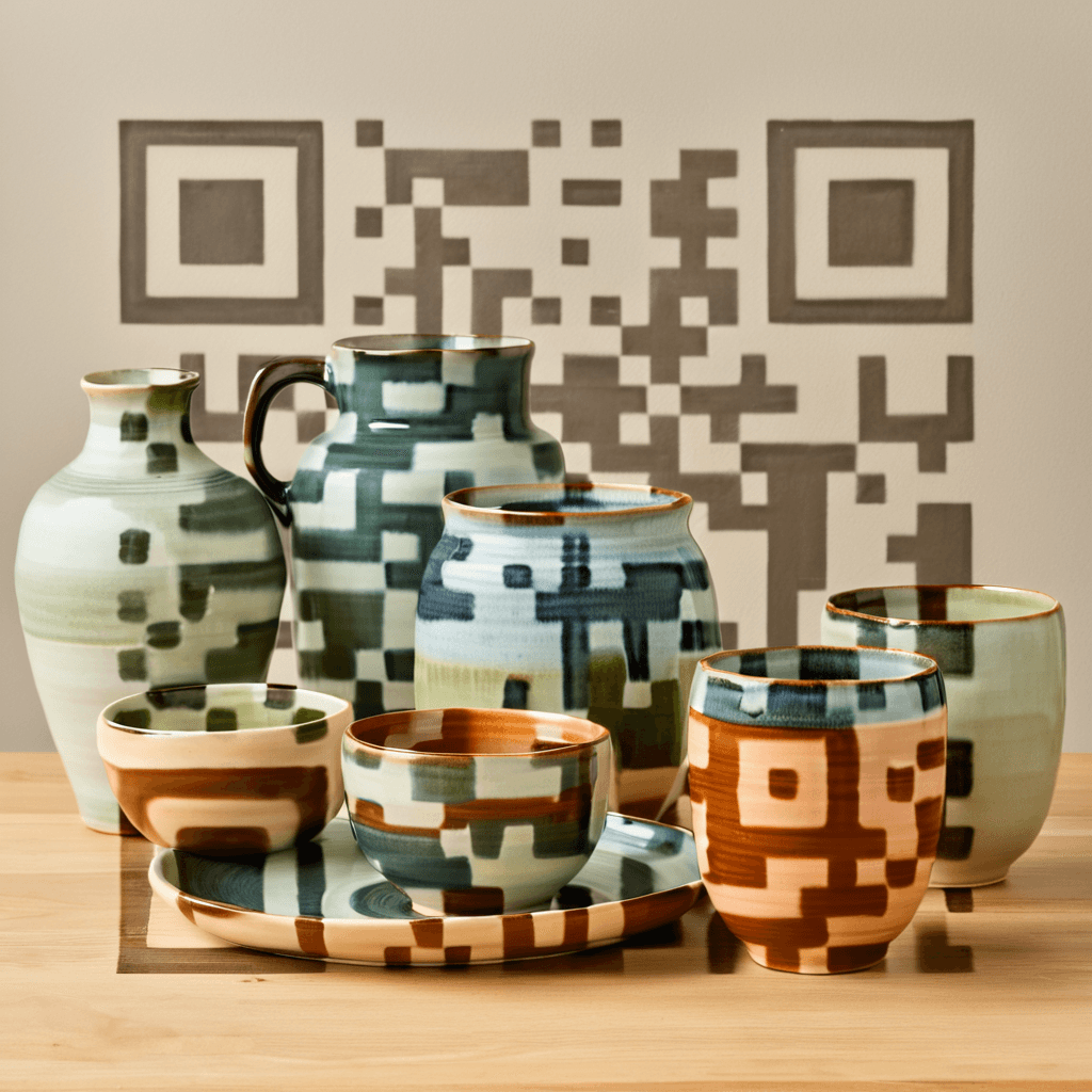 QR artístico de Pottery — diseño de Manualidades y Diseño