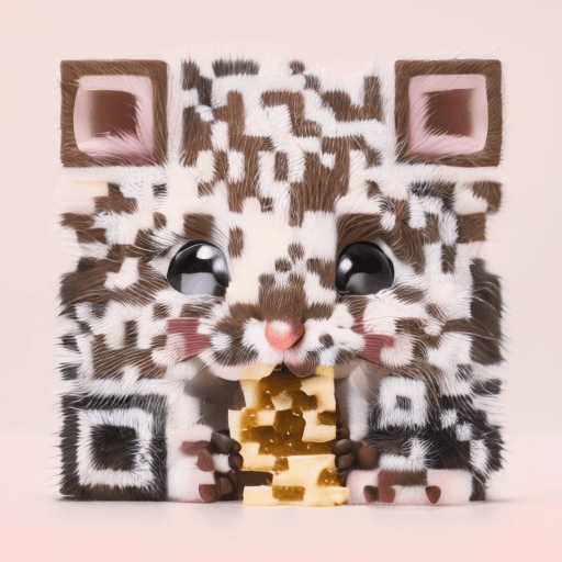 QR artístico de Mouse — diseño de Animales